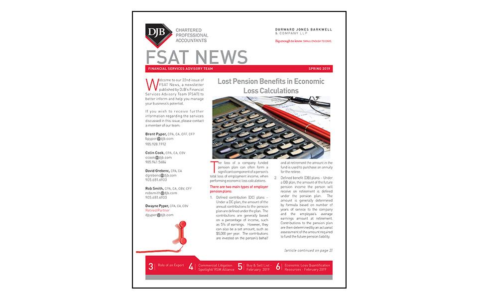 Thumbnail of front of the FSAT newsletter Spring 2019