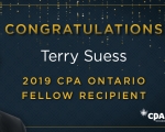 Congratulations to Terry Suess on being named a Fellow of CPA Ontario