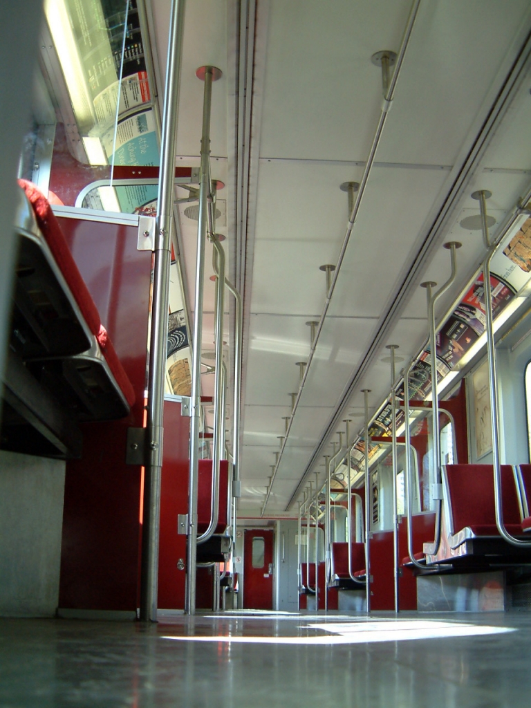 TTC subway train - empty