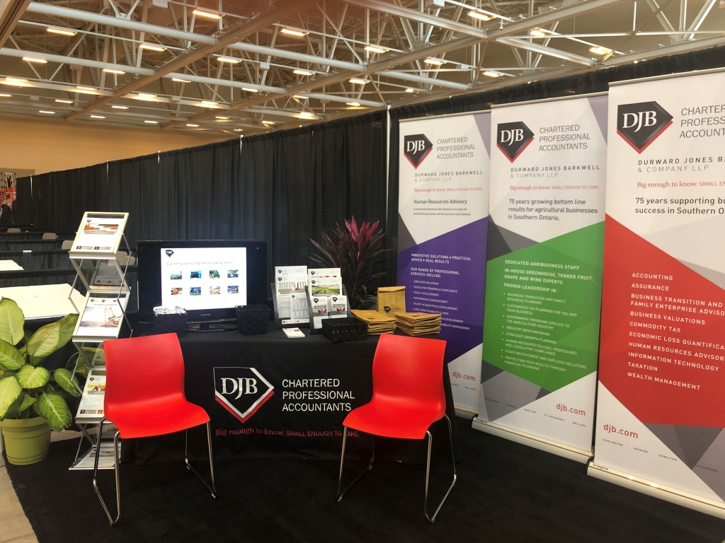 DJB tradeshow booth at OFVC