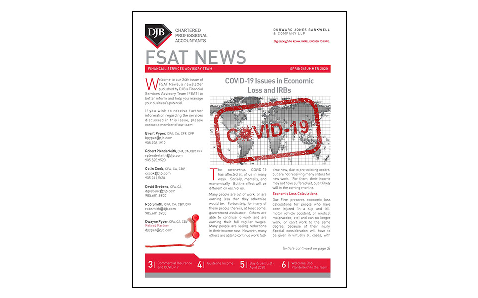 Front cover of FSAT Newsletter Spring & Summer 2020
