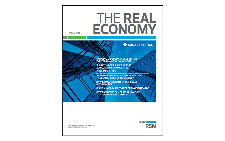 Front cover of The Real Economy Spring 2022
