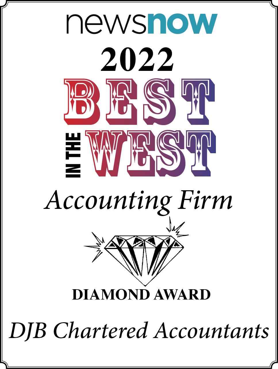 Diamond Award for Accounting Firm with a diamond icon