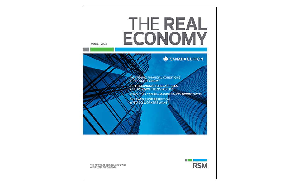 Front Cover of the Real Economy Winter 2023 Newsletter