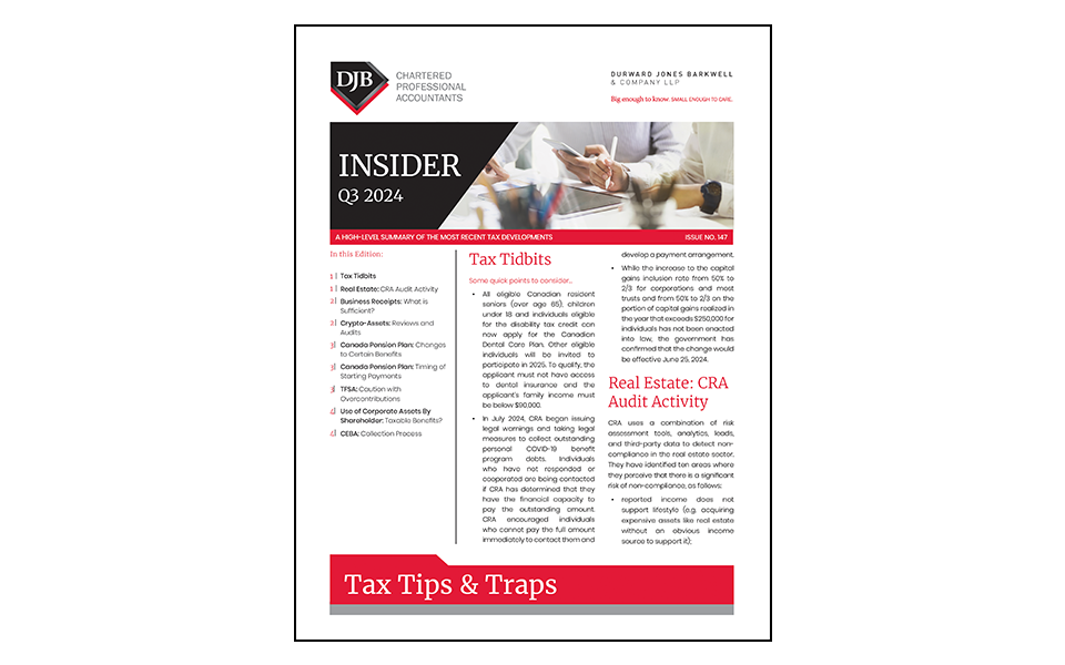 Cover of Tax Tips & Traps Q3 newsletter