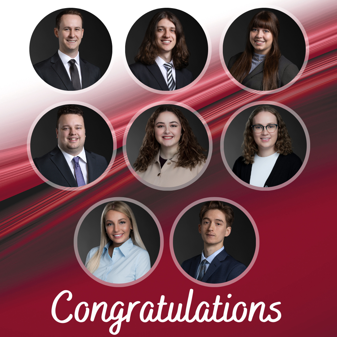 Professional photos of Shaun Arsenault (Hamilton), Nolan Corning (Hamilton), Emily Kenny (Hamilton), Josh McGarr (Hamilton), Meaghan Peck (St. Catharines), Madison Smith (St. Catharines), Olivia Turko (St. Catharines), and Jared Walker (Hamilton).