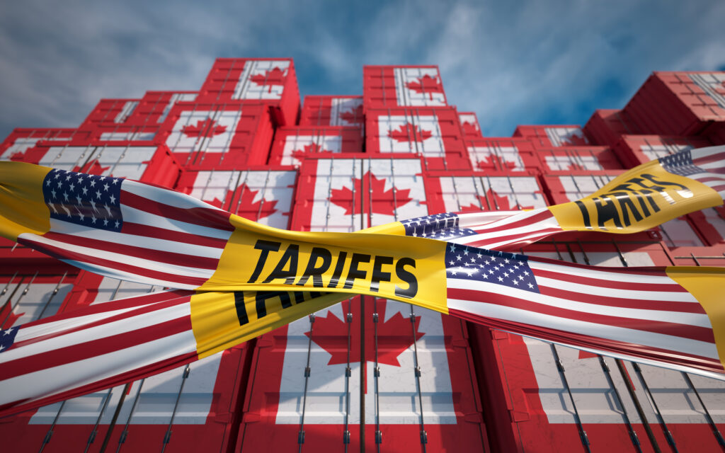 United States of America USA Global Tariff on Canada Exports of Goods, Tax, Trade War, Economy, Politics, Government