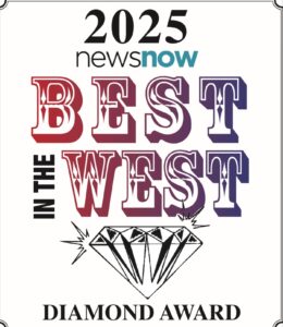 2025 Best In The West Diamond Award. Picture of a diamond. 